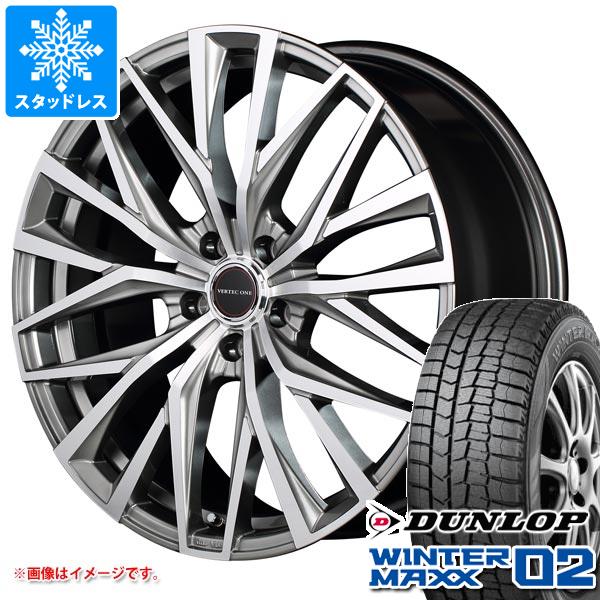 スタッドレスタイヤ ダンロップ ウインターマックス02 WM02 225/60R17 99Q ＆ ヴァーテックワン アルバトロス 7.0-17 タイヤホイール4本セット225/60-17 DUNLOP WINTER MAXX 02 WM02