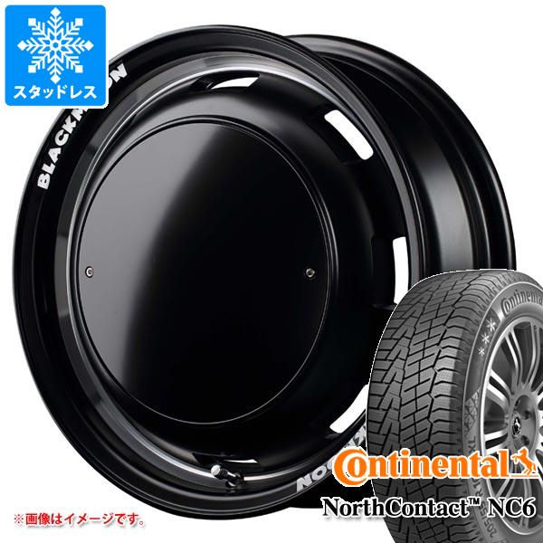 【タイヤ交換対象】ハイゼットカーゴ S320系用 スタッドレス コンチネンタル ノースコンタクト NC6 165/65R14 79T ガルシア シスコ ブラックムーンエディション タイヤホイール4本セット(2)