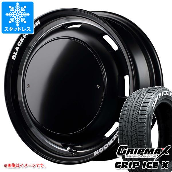 【タイヤ交換対象】ハイゼットトラック S500系用 スタッドレス グリップマックス グリップアイスエックス 165/65R14 79Q ホワイトレター ガルシア シスコ ブラックムーンエディション タイヤホイール4本セット