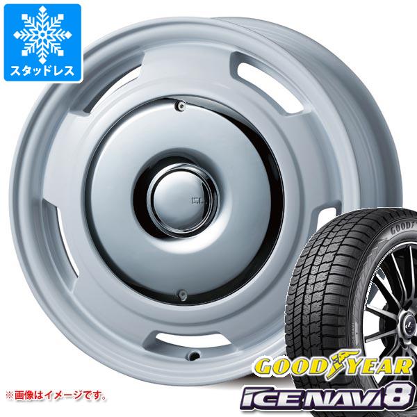 【タイヤ交換対象】フィアット 500 312系用 スタッドレス グッドイヤー アイスナビ8 175/65R14 82Q コレクティブライン ラテ タイヤホイール4本セット