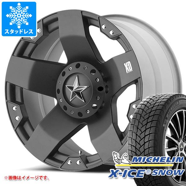 【タイヤ交換対象】ハイラックス 120系用 スタッドレス ミシュラン エックスアイススノー SUV 265/70R17 115T KMC XD775 ロックスター タイヤホイール4本セット