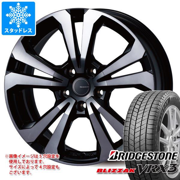 【タイヤ交換対象】メルセデスベンツ W204 Cクラス用 スタッドレス ブリヂストン ブリザック VRX3 225/40R18 88Q アドバンスライン SV-1 タイヤホイール4本セット