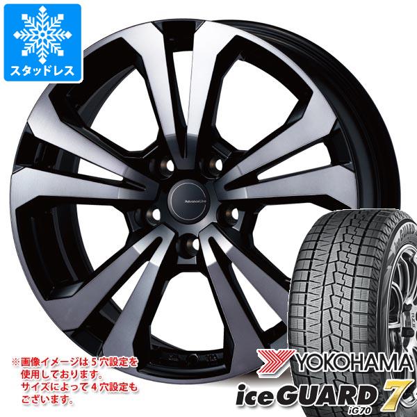 【タイヤ交換対象】メルセデスベンツ W204 Cクラス用 スタッドレス ヨコハマ アイスガードセブン iG70 225/40R18 92Q XL アドバンスライン SV-1 タイヤホイール4本セット