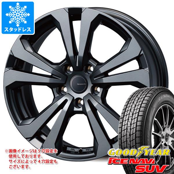 【タイヤ交換対象】ジャガー Eペース DF系用 スタッドレス グッドイヤー アイスナビ SUV 235/60R18 107Q XL アドバンスライン SV-1 タイヤホイール4本セット