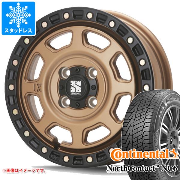 【タイヤ交換対象】ハイゼットトラック S500系用 スタッドレス コンチネンタル ノースコンタクト NC6 165/65R14 79T MLJ エクストリームJ XJ07 タイヤホイール4本セット