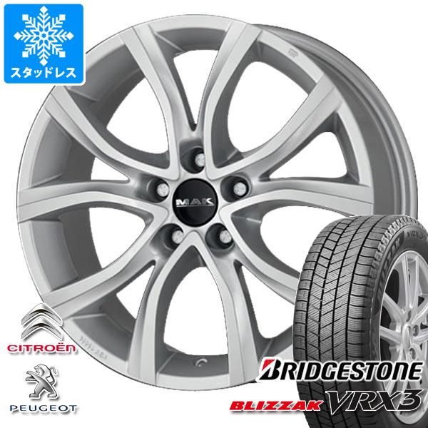 【タイヤ交換対象】プジョー 307用 スタッドレス ブリヂストン ブリザック VRX3 205/50R17 93Q XL MAK アンチバス タイヤホイール4本セット