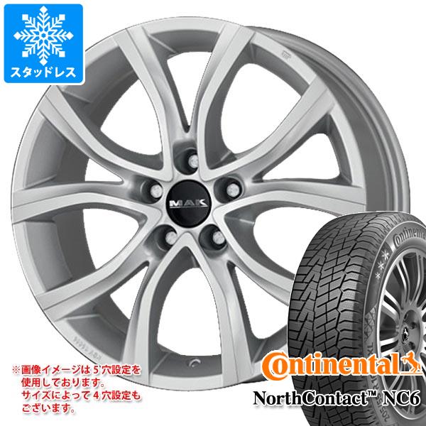 【タイヤ交換対象】シトロエン C5エアクロス C84系用 スタッドレス コンチネンタル ノースコンタクト NC6 235/55R18 104T XL MAK アンチバス タイヤホイール4本セット