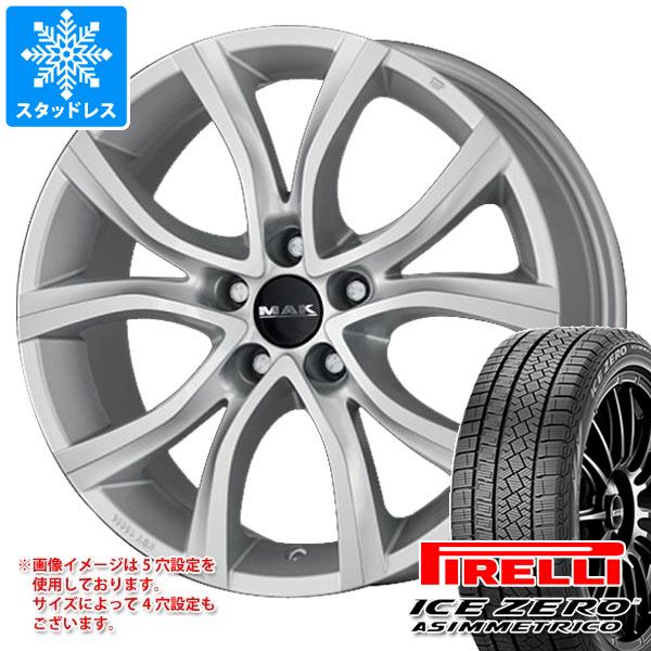 【タイヤ交換対象】プジョー 508 W2系用 スタッドレス ピレリ アイスゼロアシンメトリコ 215/60R16 99H XL MAK アンチバス タイヤホイール4本セット
