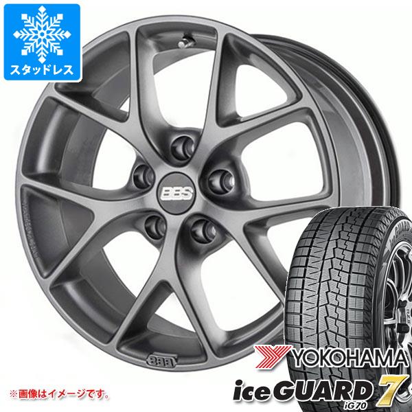 【タイヤ交換対象】メルセデスベンツ W213 Eクラス用 スタッドレス ヨコハマ アイスガードセブン iG70 245/45R18 100Q XL BBS SR タイヤホイール4本セット