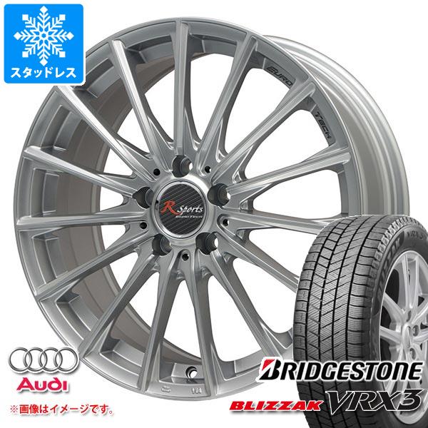 【タイヤ交換対象】アウディ TT 8J系用 スタッドレス ブリヂストン ブリザック VRX3 245/45R17 99Q XL ユーロテック R スポーツ タイヤホイール4本セット