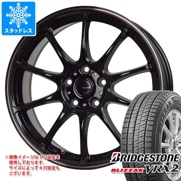 【タイヤ交換対象】スタッドレスタイヤ ブリヂストン ブリザック VRX2 165/55R14 72Q ＆ ジースピード P-07 4.5-14 タイヤホイール4本セット165/55-14 BRIDGESTONE BLIZZAK VRX2