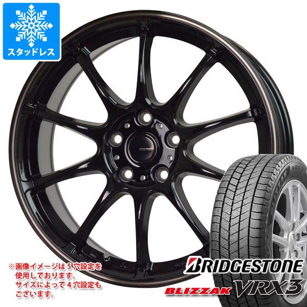 【タイヤ交換対象】スタッドレスタイヤ ブリヂストン ブリザック VRX3 205/50R16 87Q ＆ ジースピード P-07 6.5-16 タイヤホイール4本セット205/50-16 BRIDGESTONE BLIZZAK VRX3