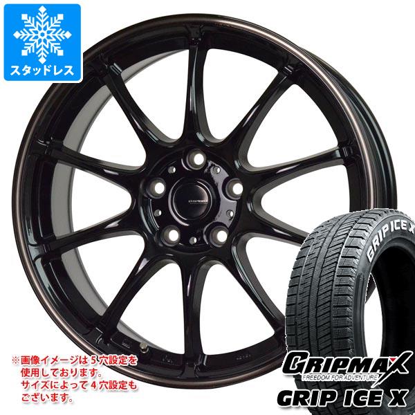【タイヤ交換対象】スタッドレスタイヤ グリップマックス グリップアイスエックス 215/60R17 96T ホワイトレター ＆ ジースピード P-07 7.0-17 タイヤホイール4本セット215/60-17 GRIP MAX GRIP ICE X WL