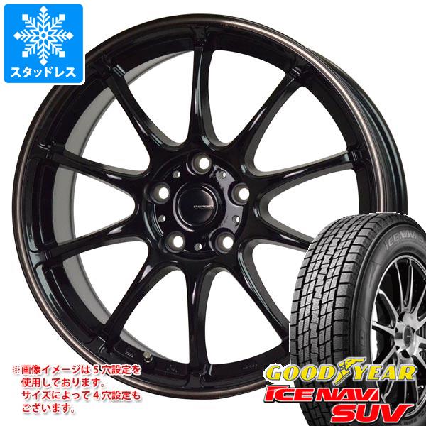 【タイヤ交換対象】スタッドレスタイヤ グッドイヤー アイスナビ SUV 215/60R17 96Q ＆ ジースピード P-07 7.0-17 タイヤホイール4本セット215/60-17 GOODYEAR ICE NAVI SUV