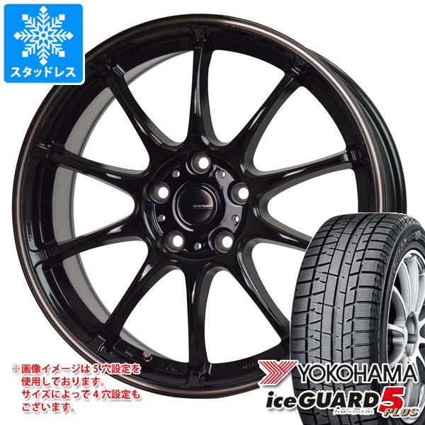 【タイヤ交換対象】スタッドレスタイヤ ヨコハマ アイスガードファイブ プラス iG50 145/70R12 69Q ＆ ジースピード P-07 4.0-12 タイヤホイール4本セット145/70-12 YOKOHAMA iceGUARD 5 PLUS iG50