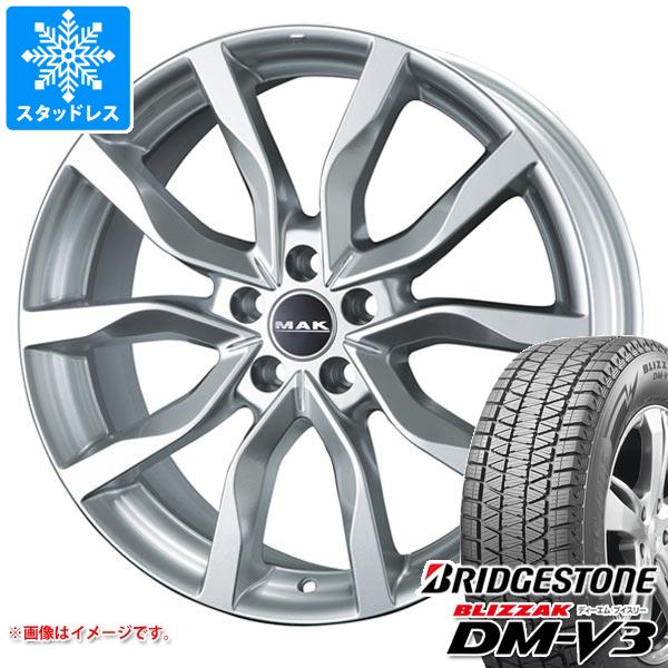 【タイヤ交換対象】ランドローバー レンジローバー LM系用 スタッドレス ブリヂストン ブリザック DM-V3 255/50R20 109Q XL MAK ハイランズ タイヤホイール4本セット