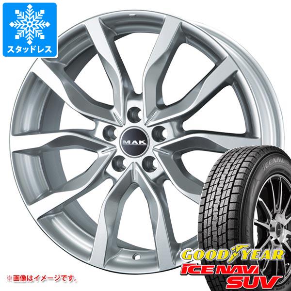 【タイヤ交換対象】ランドローバー ディスカバリー LA系用 スタッドレス グッドイヤー アイスナビ SUV 255/60R18 112Q XL MAK ハイランズ タイヤホイール4本セット