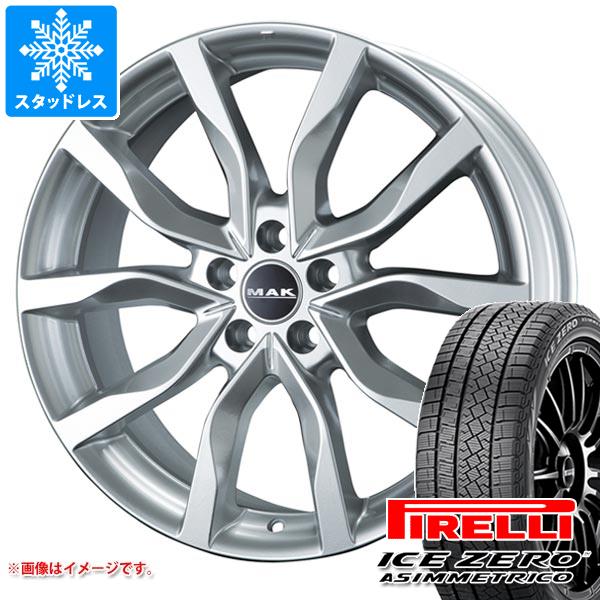【タイヤ交換対象】ランドローバー レンジローバー イヴォーク LZ系用 スタッドレス ピレリ アイスゼロアシンメトリコ SUV 235/60R18 107H XL MAK ハイランズ タイヤホイール4本セット
