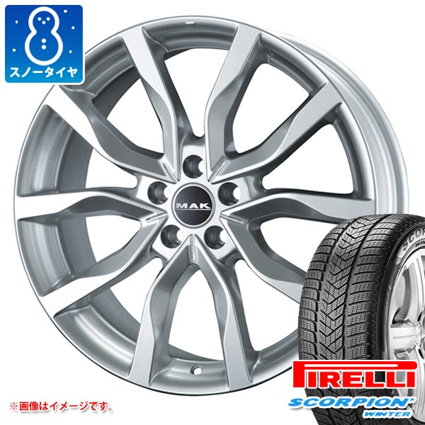 【タイヤ交換対象】ジャガー Fペース DC系用 スノータイヤ ピレリ スコーピオン ウィンター 255/55R19 111V XL J ジャガー承認 MAK ハイランズ タイヤホイール4本セット