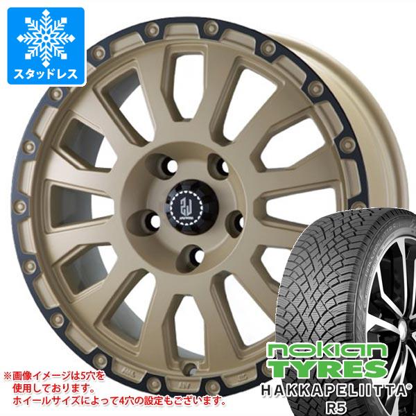 【タイヤ交換対象】ジープ レネゲード BU/BV系用 スタッドレス ノキアン ハッカペリッタ R5 SUV 215/60R17 100R XL ラ・ストラーダ アヴェンチュラ タイヤホイール4本セット
