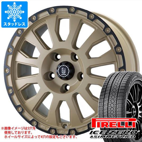 【タイヤ交換対象】ジープ レネゲード BU/BV系用 スタッドレス ピレリ アイスゼロアシンメトリコ 225/65R17 106H XL ラ・ストラーダ アヴェンチュラ タイヤホイール4本セット