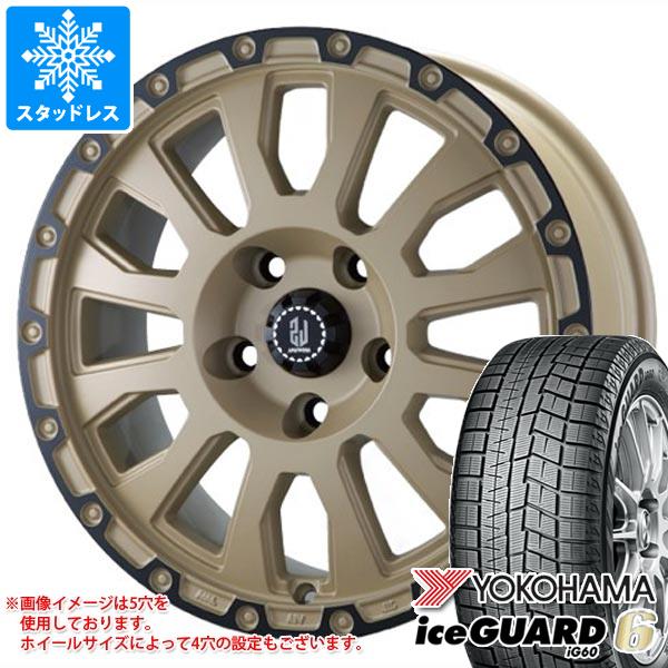 【タイヤ交換対象】スタッドレスタイヤ ヨコハマ アイスガードシックス iG60 155/55R14 69Q ＆ ラ・ストラーダ アヴェンチュラ 4.5-14 タイヤホイール4本セット155/55-14 YOKOHAMA iceGUARD 6 iG60