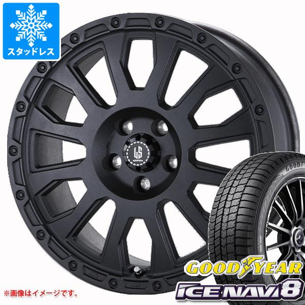 【タイヤ交換対象】スタッドレスタイヤ グッドイヤー アイスナビ8 165/55R15 75Q ＆ ラ・ストラーダ アヴェンチュラ 4.5-15 タイヤホイール4本セット165/55-15 GOODYEAR ICE NAVI 8