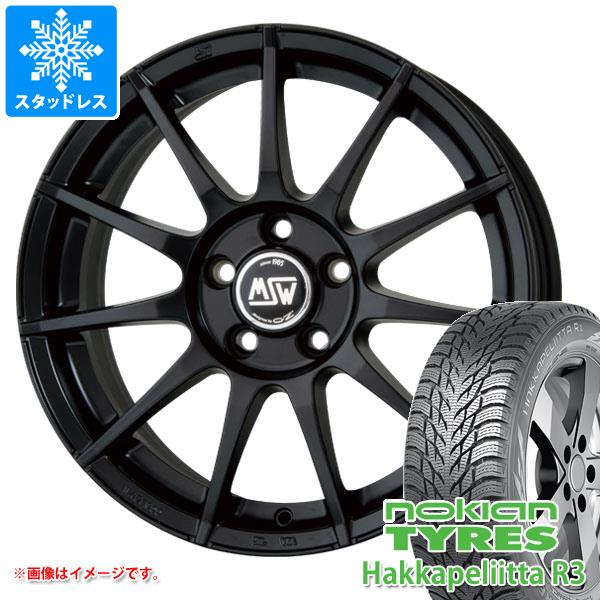 VW トゥーラン 新型1TCZD用 スタッドレス ノキアン ハッカペリッタ R3 205/60R16 96R XL OZ MSW 85 セミグロスブラック タイヤホイール4本セット