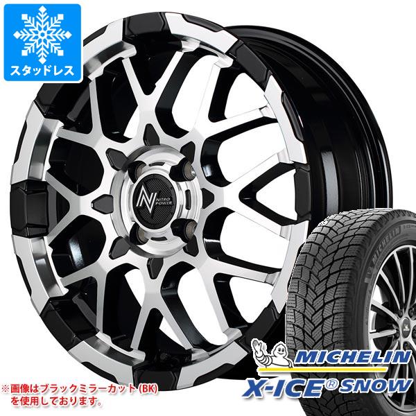 【タイヤ交換対象】2025年製 スタッドレスタイヤ ミシュラン エックスアイススノー 165/55R15 75T ＆ ナイトロパワー M28 バレット 5.0-15 タイヤホイール4本セット165/55-15 MICHELIN X-ICE SNOW