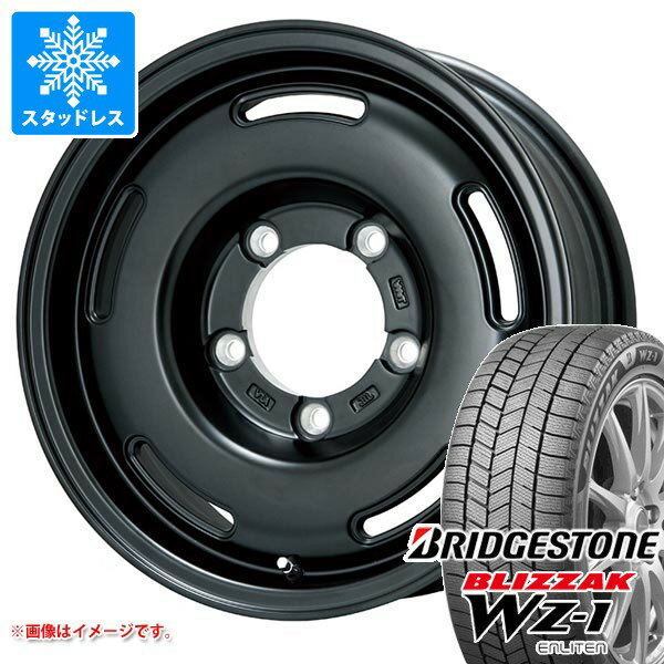 【タイヤ交換対象】5本セット スズキ ジムニーノマド JC74W用 スタッドレス ブリヂストン ブリザック WZ-1 195/80R15 96Q 2025年10月発売サイズ プレミックス プディン タイヤホイール5本セット