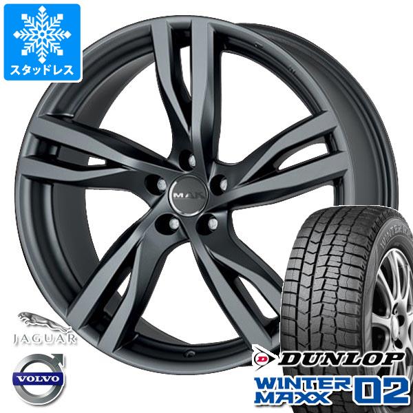 【タイヤ交換対象】ボルボ S80 AB系用 2023年製 スタッドレス ダンロップ ウインターマックス02 WM02 225/50R17 94Q MAK ストックホルム タイヤホイール4本セット