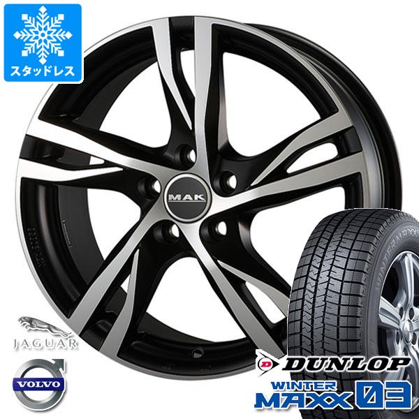 【タイヤ交換対象】ボルボ XC60 UB/UD系用 スタッドレス ダンロップ ウインターマックス03 WM03 255/45R20 105Q XL MAK ストックホルム タイヤホイール4本セット