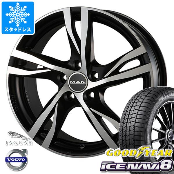 【タイヤ交換対象】ボルボ V40クロスカントリー MB/MD系用 スタッドレス グッドイヤー アイスナビ8 225/45R18 95Q XL MAK ストックホルム タイヤホイール4本セット