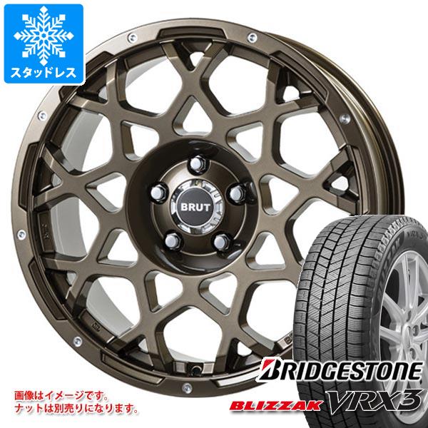 【タイヤ交換対象】ジープ ラングラー JK/JL系用 スタッドレス ブリヂストン ブリザック VRX3 265/65R18 116Q XL ブルート BR-55 タイヤホイール4本セット