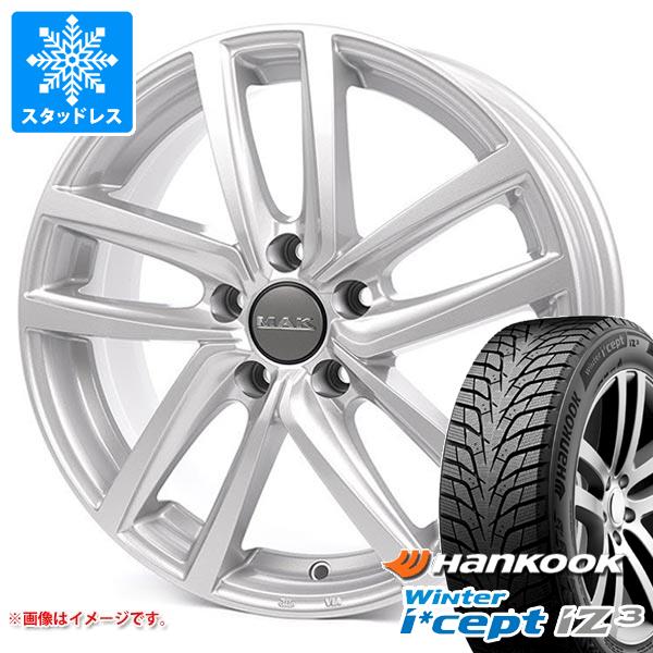 【タイヤ交換対象】VW パサートオールトラック 3CC系用 スタッドレス ハンコック ウィンターアイセプト iZ3 W636 225/45R18 95H XL MAK ドレスデン タイヤホイール4本セット