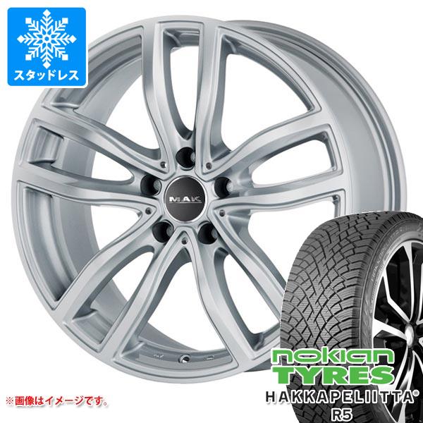 【タイヤ交換対象】BMW F40 1シリーズ用 スタッドレス ノキアン ハッカペリッタ R5 205/55R16 94R XL MAK ファー タイヤホイール4本セット