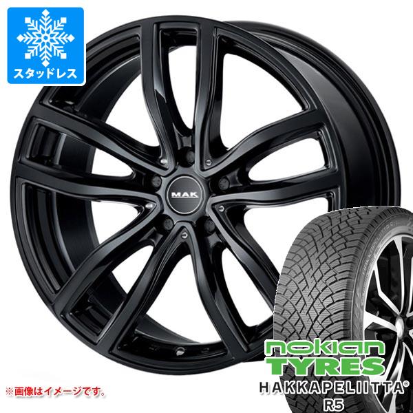 【タイヤ交換対象】BMW G22/G23 4シリーズ用 スタッドレス ノキアン ハッカペリッタ R5 225/40R19 93T XL MAK ファー タイヤホイール4本セット