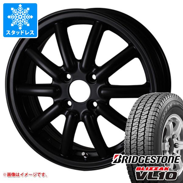 【タイヤ交換対象】キャリイ DA16T用 スタッドレス ブリヂストン ブリザック VL10 145/80R12 80/78N (145R12 6PR相当) ドゥオール フェニーチェ RX1 タイヤホイール4本セット