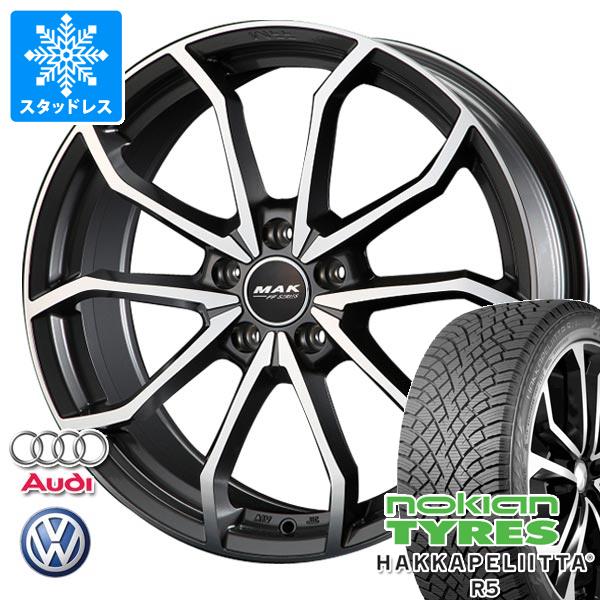 【タイヤ交換対象】VW パサート 3C系用 スタッドレス ノキアン ハッカペリッタ R5 235/40R18 95T XL MAK レーベFF タイヤホイール4本セット