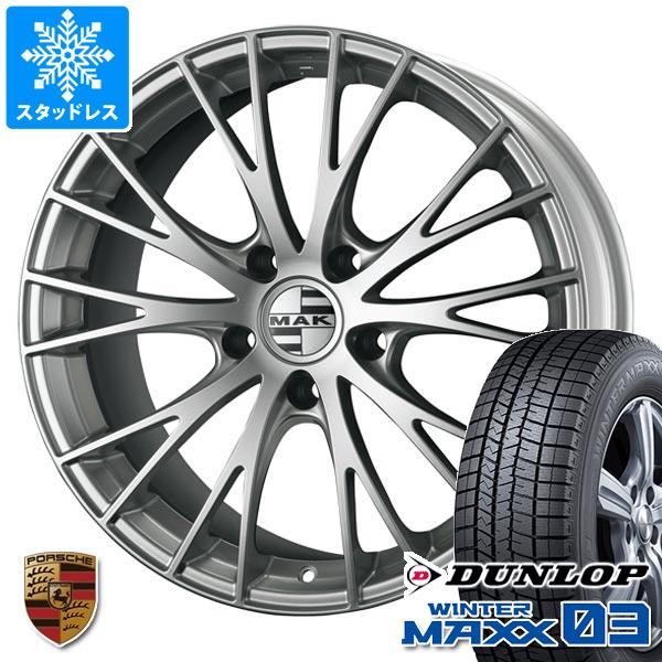 【タイヤ交換対象】ポルシェ パナメーラ用 スタッドレス ダンロップ ウインターマックス03 WM03 245/50R18 100Q MAK レネン タイヤホイール4本セット