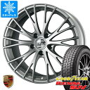 【タイヤ交換対象】ポルシェ マカン用 スタッドレス グッドイヤー アイスナビ SUV 前 235/60R18 107Q XL 後 255/55R18 109Q XL MAK レネン タイヤホイール4本セット