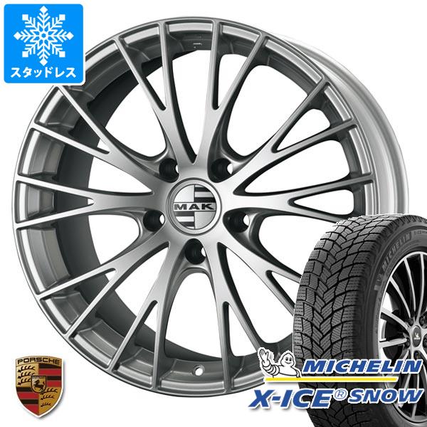 【タイヤ交換対象】ポルシェ パナメーラ用 2025年製 スタッドレス ミシュラン エックスアイススノー 245/50R18 104H XL MAK レネン タイヤホイール4本セット
