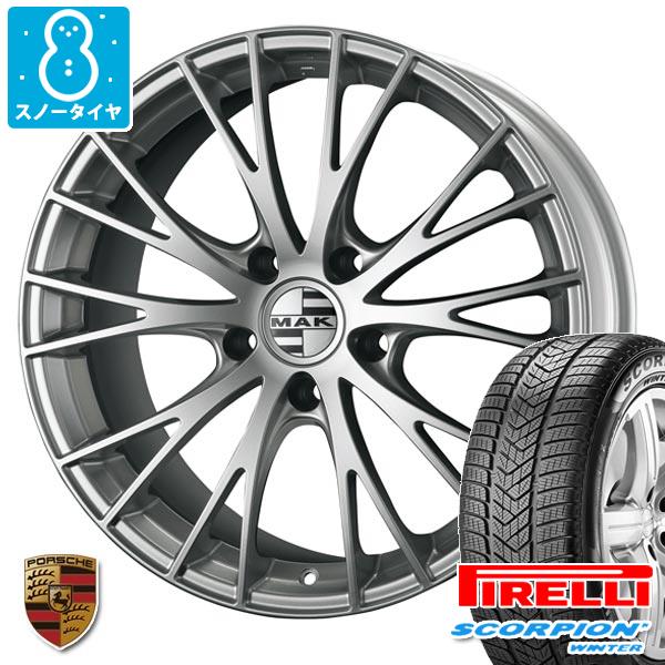 【タイヤ交換対象】ポルシェ マカン用 スノータイヤ ピレリ スコーピオン ウィンター 前 235/60R18 103V N0 ポルシェ承認 後 255/55R18 105V N0 ポルシェ承認 MAK レネン タイヤホイール4本セット