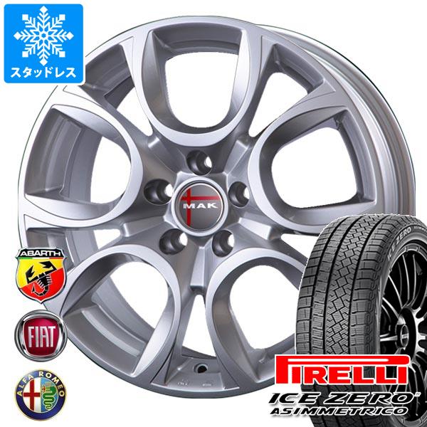 【タイヤ交換対象】アルファロメオ MiTo用 スタッドレス ピレリ アイスゼロアシンメトリコ 215/45R17 91H XL MAK トリノ タイヤホイール4本セット