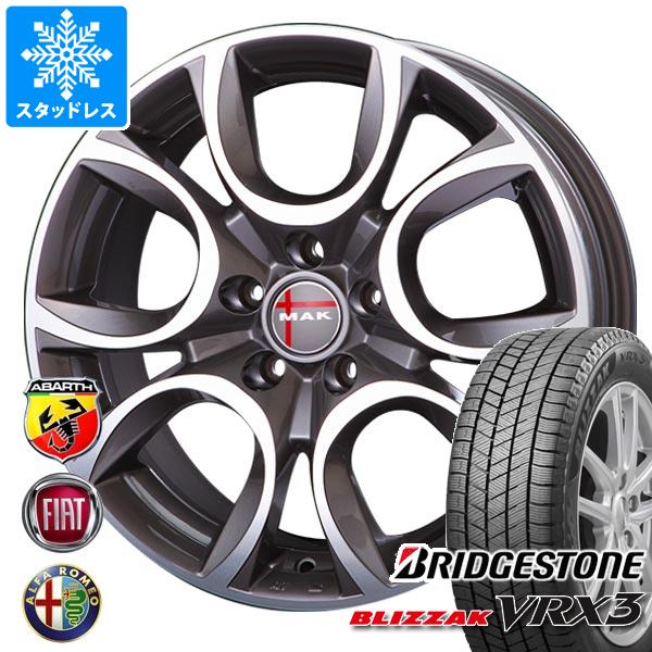 【タイヤ交換対象】アルファロメオ MiTo用 スタッドレス ブリヂストン ブリザック VRX3 195/55R16 87Q MAK トリノ タイヤホイール4本セット