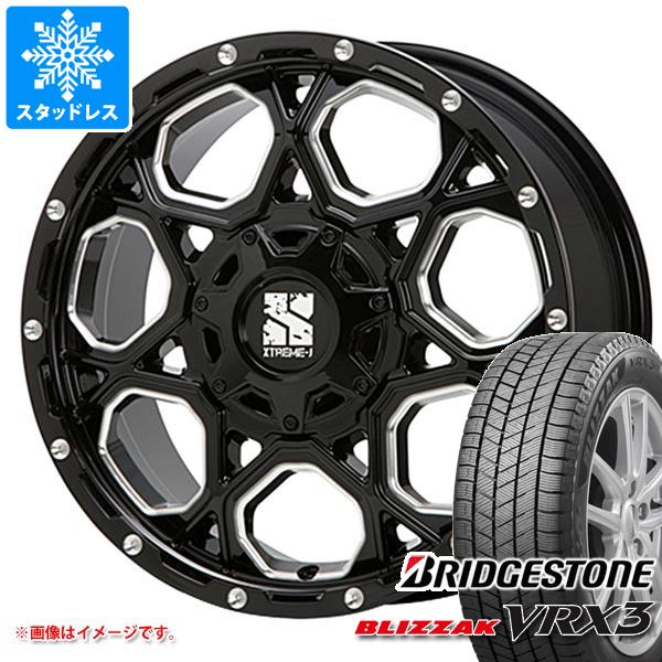 【タイヤ交換対象】デリカD:5用 2025年製 スタッドレス ブリヂストン ブリザック VRX3 225/65R17 102Q MLJ エクストリームJ XJ06 タイヤホイール4本セット