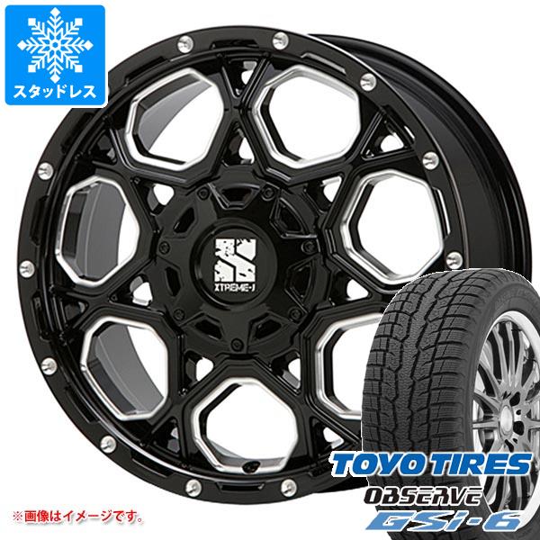 【タイヤ交換対象】スタッドレスタイヤ トーヨー オブザーブ GSi-6 265/65R17 112Q ＆ MLJ エクストリームJ XJ06 8.0-17 タイヤホイール4本セット265/65-17 TOYO OBSERVE GSi-6