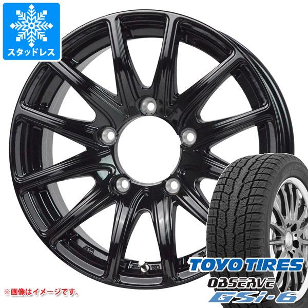 【タイヤ交換対象】5本セット ジムニー用 スタッドレス トーヨー オブザーブ GSi-6 175/80R16 91Q バイソン BN-01 タイヤホイール5本セット