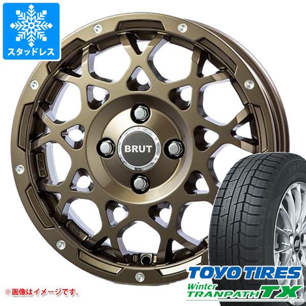 【タイヤ交換対象】アトレーワゴン S300系用 スタッドレス トーヨー ウィンタートランパス TX 165/65R14 79Q ブルート BR-55 タイヤホイール4本セット