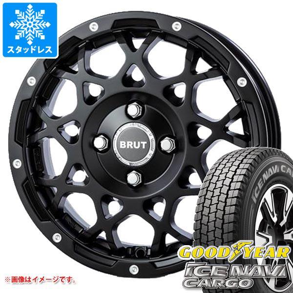 【タイヤ交換対象】タウンエース バン 400系後期用 スタッドレス グッドイヤー アイスナビカーゴ 165/80R14 97/95N (165R14 8PR相当) ブルート BR-55 タイヤホイール4本セット